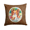 Papillon A Momma's Love Decorative Throw Pillow 14x14 Indoor Outdoor Accent Cushion, Fabric Cover with Insert for Sofa, Bed, Porch & Living Room