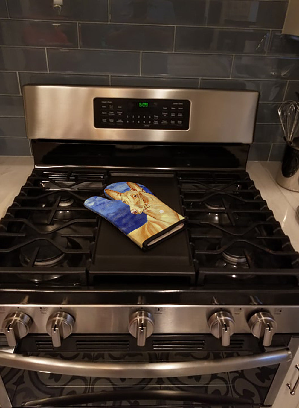 Pharaoh Hound Oven Mitt Heat Resistant Thick Oven Mitt for Hot Pans and Oven, Kitchen Mitt Protect Hands, Cooking Baking Glove