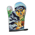 Australian Shepherd Puppy Oven Mitt Heat Resistant Thick Oven Mitt for Hot Pans and Oven, Kitchen Mitt Protect Hands, Cooking Baking Glove