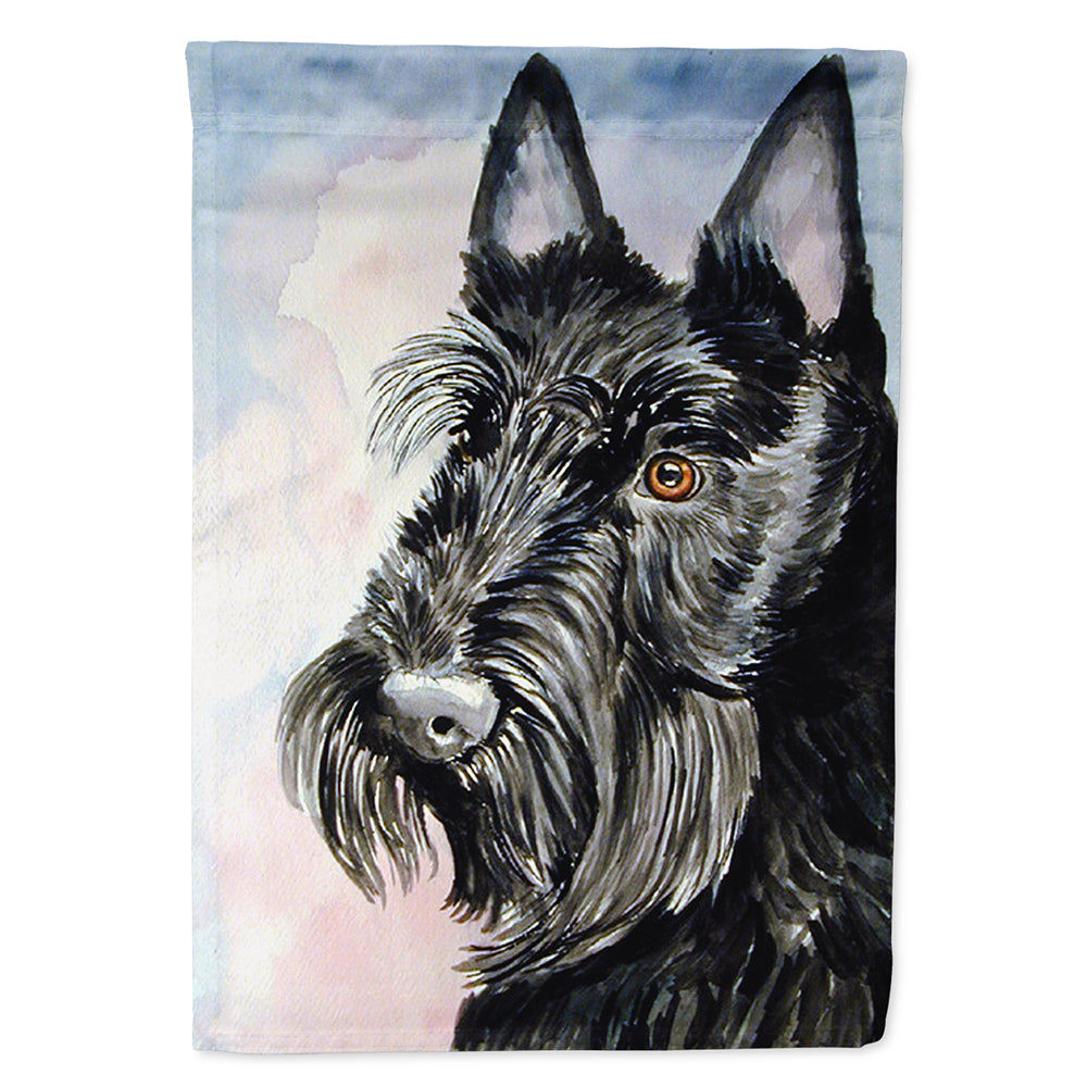 Scottish Terrier House Flag 28x40 Porch Sleeve Pole Decorative Outside Yard Banner Artwork Wall Hanging, Polyester
