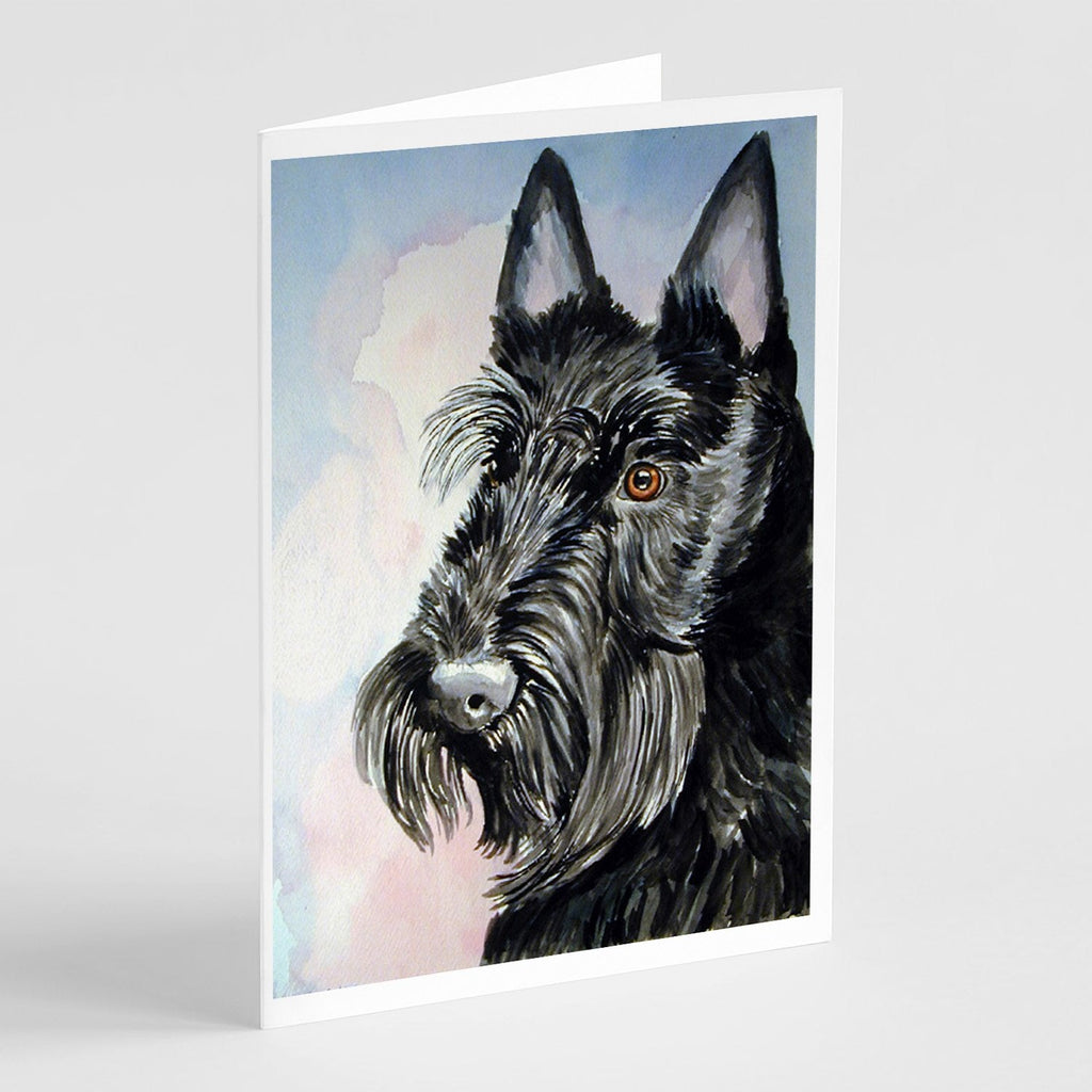 Scottish Terrier Greeting Cards Pack of 8 Blank Cards with Envelopes Whimsical A7 Size 5x7