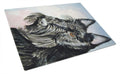 Scottish Terrier Cutting Board Tempered Glass Kitchen Cutting Surface, Heat Resistant Chopping, Non-Slip Feet, Food Prep & Serving
