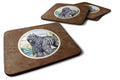 Bouvier des Flandres Foam Coasters Set of 4 Cup Coasters for Indoor Outdoor, Tabletop Protection, Anti Slip, Mouse pad Material