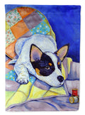 Australian Cattle Dog Sew Perfect House Flag 28x40 Porch Sleeve Pole Decorative Outside Yard Banner Artwork Wall Hanging, Polyester