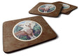 Chinese Crested Foam Coasters Set of 4 Cup Coasters for Indoor Outdoor, Tabletop Protection, Anti Slip, Mouse pad Material