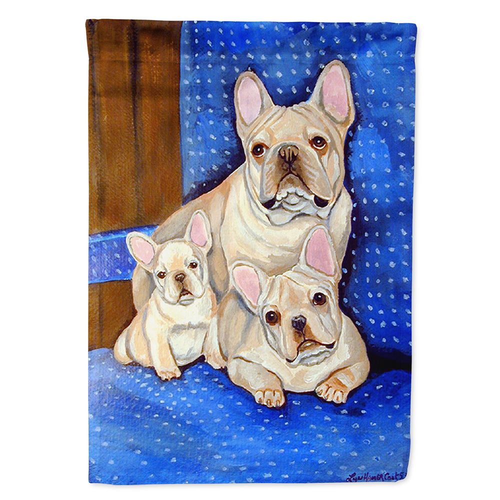 French Bulldog Momma's Love House Flag 28x40 Porch Sleeve Pole Decorative Outside Yard Banner Artwork Wall Hanging, Polyester