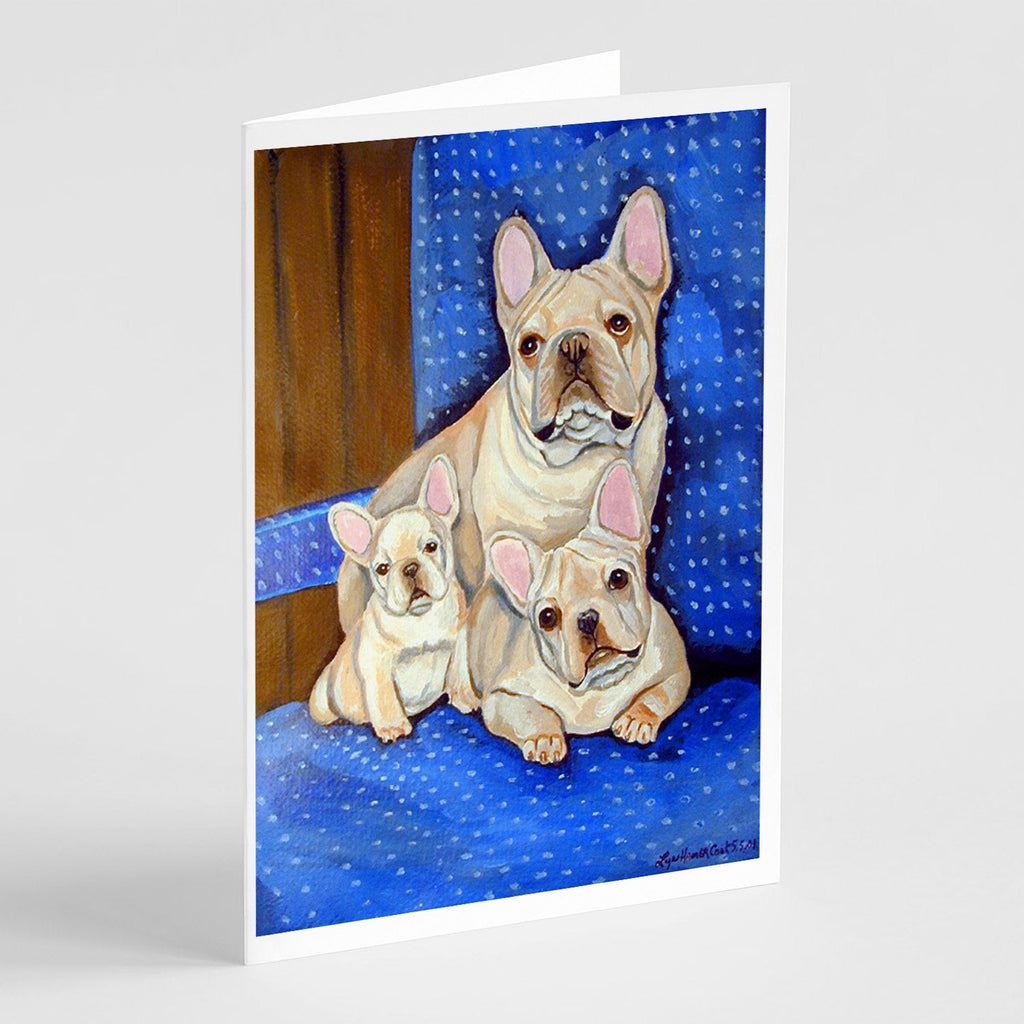 French Bulldog Momma's Love Greeting Cards Pack of 8 Blank Cards with Envelopes Whimsical A7 Size 5x7