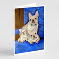 French Bulldog Momma's Love Greeting Cards Pack of 8 Blank Cards with Envelopes Whimsical A7 Size 5x7