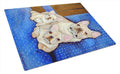 French Bulldog Momma's Love Cutting Board Tempered Glass Kitchen Cutting Surface, Heat Resistant Chopping, Non-Slip Feet, Food Prep & Serving