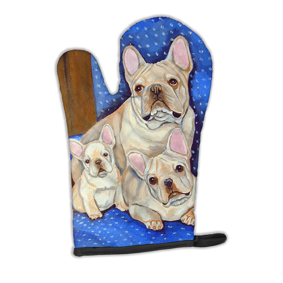 French Bulldog Momma's Love Oven Mitt Heat Resistant Thick Oven Mitt for Hot Pans and Oven, Kitchen Mitt Protect Hands, Cooking Baking Glove