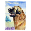 Leonberger House Flag 28x40 Porch Sleeve Pole Decorative Outside Yard Banner Artwork Wall Hanging, Polyester