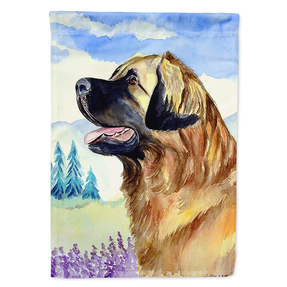 Leonberger House Flag 28x40 Porch Sleeve Pole Decorative Outside Yard Banner Artwork Wall Hanging, Polyester