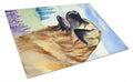 Leonberger Cutting Board Tempered Glass Kitchen Cutting Surface, Heat Resistant Chopping, Non-Slip Feet, Food Prep & Serving