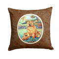 Chow Chow Momma's Love Decorative Throw Pillow 14x14 Indoor Outdoor Accent Cushion, Fabric Cover with Insert for Sofa, Bed, Porch & Living Room