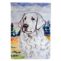 Kuvasz House Flag 28x40 Porch Sleeve Pole Decorative Outside Yard Banner Artwork Wall Hanging, Polyester