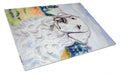 Kuvasz Cutting Board Tempered Glass Kitchen Cutting Surface, Heat Resistant Chopping, Non-Slip Feet, Food Prep & Serving