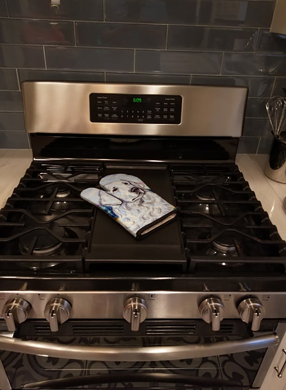Kuvasz Oven Mitt Heat Resistant Thick Oven Mitt for Hot Pans and Oven, Kitchen Mitt Protect Hands, Cooking Baking Glove