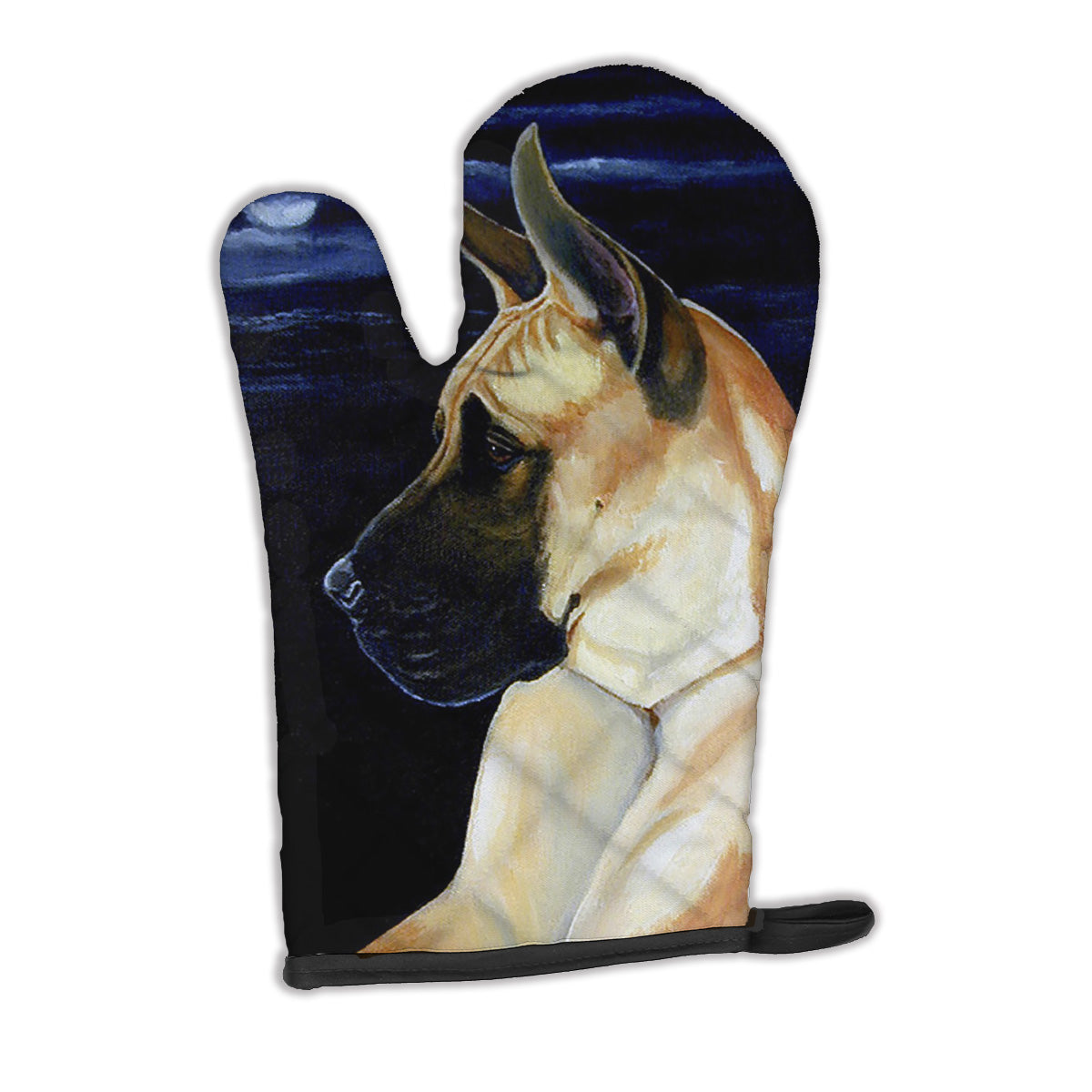 Fawn Great Dane in the Moonlight Oven Mitt Heat Resistant Thick Oven Mitt for Hot Pans and Oven, Kitchen Mitt Protect Hands, Cooking Baking Glove