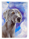 Weimaraner Azure Skies House Flag 28x40 Porch Sleeve Pole Decorative Outside Yard Banner Artwork Wall Hanging, Polyester