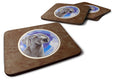 Weimaraner Azure Skies Foam Coasters Set of 4 Cup Coasters for Indoor Outdoor, Tabletop Protection, Anti Slip, Mouse pad Material