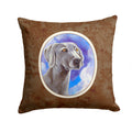 Weimaraner Azure Skies Decorative Throw Pillow 14x14 Indoor Outdoor Accent Cushion, Fabric Cover with Insert for Sofa, Bed, Porch & Living Room