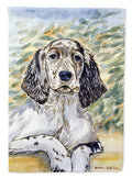 English Setter Patience House Flag 28x40 Porch Sleeve Pole Decorative Outside Yard Banner Artwork Wall Hanging, Polyester