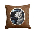 Great Dane Moonlight Decorative Throw Pillow 14x14 Indoor Outdoor Accent Cushion, Fabric Cover with Insert for Sofa, Bed, Porch & Living Room