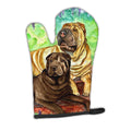 Shar Pei Fawn and Chocolate Oven Mitt Heat Resistant Thick Oven Mitt for Hot Pans and Oven, Kitchen Mitt Protect Hands, Cooking Baking Glove
