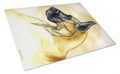 Fawn Great Dane Cutting Board Tempered Glass Kitchen Cutting Surface, Heat Resistant Chopping, Non-Slip Feet, Food Prep & Serving