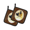 Fawn Great Dane Pot Holder Set of 2 Heat Resistant Quilted Hot Pads 7.5 x 7.5 Inch, Insulated Kitchen Trivets for Cooking & Baking