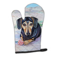 Black and Cream Dachshund Oven Mitt Heat Resistant Thick Oven Mitt for Hot Pans and Oven, Kitchen Mitt Protect Hands, Cooking Baking Glove