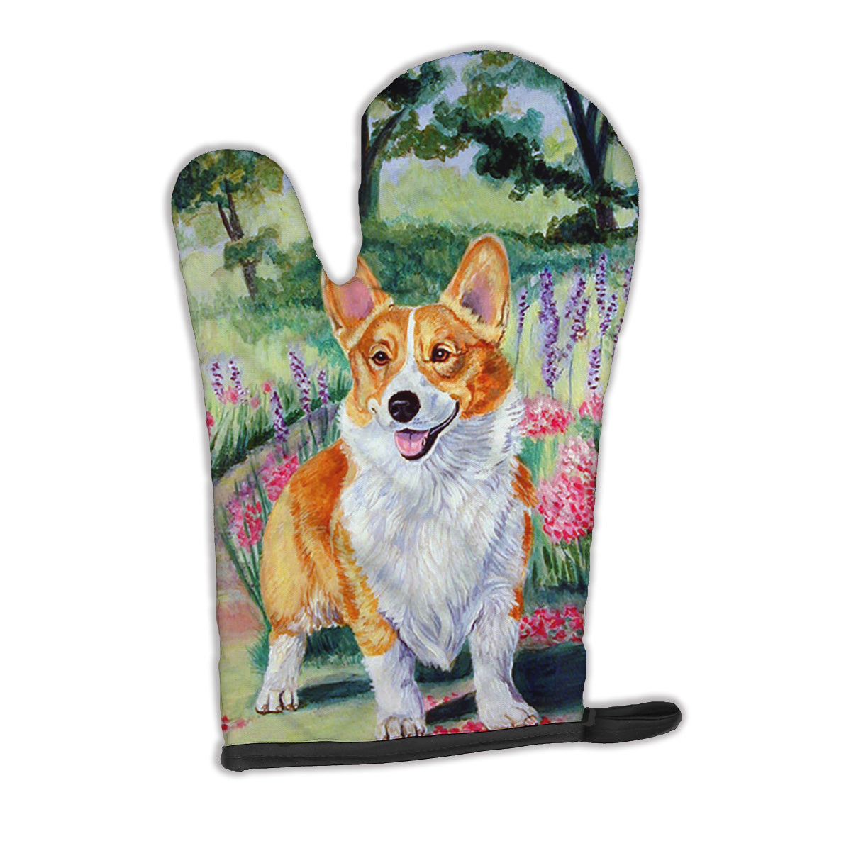 Pembroke Corgi Springtime Oven Mitt Heat Resistant Thick Oven Mitt for Hot Pans and Oven, Kitchen Mitt Protect Hands, Cooking Baking Glove