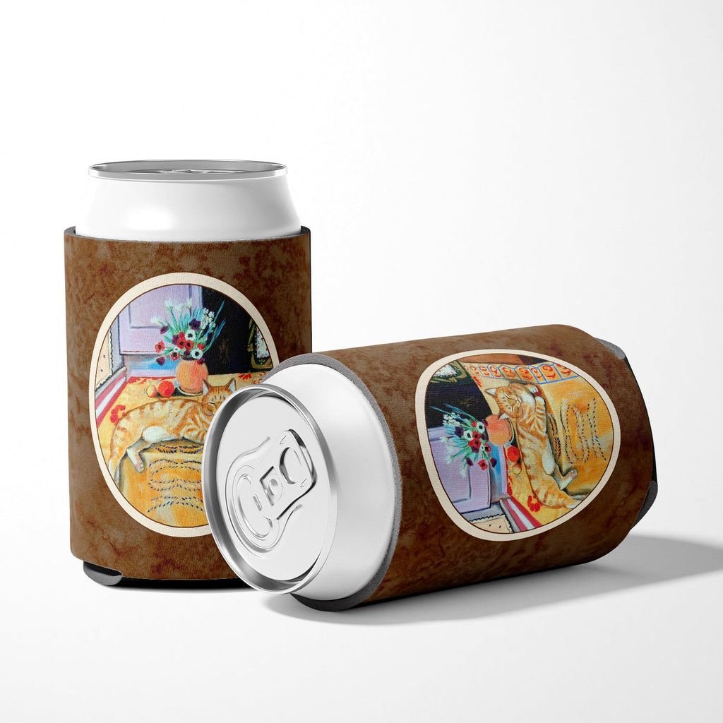 Cat Can or Bottle Hugger Cooler Sleeve for Standard 12 oz Cans, Insulated Foam Beer & Soda Can Hugger Reusable