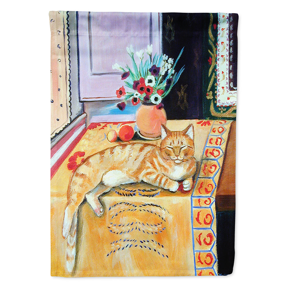 Cat House Flag 28x40 Porch Sleeve Pole Decorative Outside Yard Banner Artwork Wall Hanging, Polyester