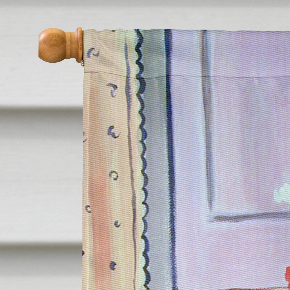 Cat House Flag 28x40 Porch Sleeve Pole Decorative Outside Yard Banner Artwork Wall Hanging, Polyester