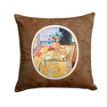 Cat Decorative Throw Pillow 14x14 Indoor Outdoor Accent Cushion, Fabric Cover with Insert for Sofa, Bed, Porch & Living Room