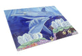 Dolphin under the sea Cutting Board Tempered Glass Kitchen Cutting Surface, Heat Resistant Chopping, Non-Slip Feet, Food Prep & Serving