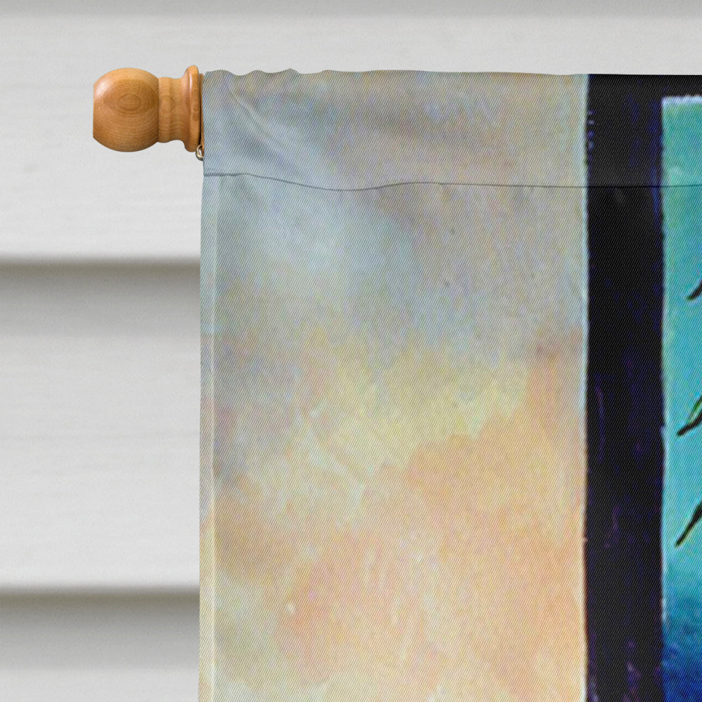 Shih Tzu Double Trouble House Flag 28x40 Porch Sleeve Pole Decorative Outside Yard Banner Artwork Wall Hanging, Polyester