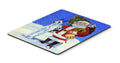 Harlequin Great Dane with Santa Claus Mouse Pad, Heat Resistant Trivet Hot Pad , Non Slip Rubber Desk Mat, Kitchen Counter Protector, Home Office Decor Gift