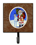 Harlequin Great Dane with Santa Claus Leash or Key Holder Wall Hooks, Key Hooks Holder, Coat Rack Wall Mount, Coat Hooks, Hooks for Hanging Keys, Towels, Aprons, Leashes