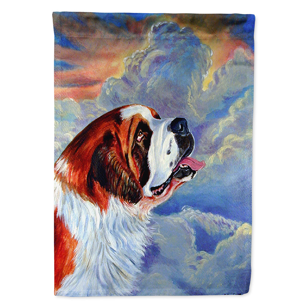 Saint Bernard Loyalty House Flag 28x40 Porch Sleeve Pole Decorative Outside Yard Banner Artwork Wall Hanging, Polyester