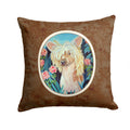 Chinese Crested Decorative Throw Pillow 14x14 Indoor Outdoor Accent Cushion, Fabric Cover with Insert for Sofa, Bed, Porch & Living Room
