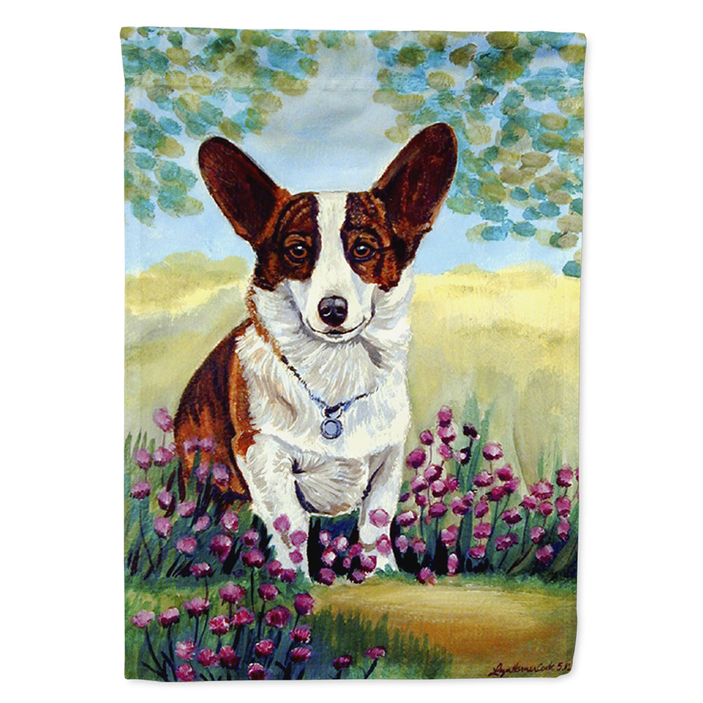 Cardigan Corgi House Flag 28x40 Porch Sleeve Pole Decorative Outside Yard Banner Artwork Wall Hanging, Polyester