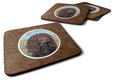 Irish Water Spaniel Foam Coasters Set of 4 Cup Coasters for Indoor Outdoor, Tabletop Protection, Anti Slip, Mouse pad Material