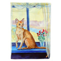 Cat House Flag 28x40 Porch Sleeve Pole Decorative Outside Yard Banner Artwork Wall Hanging, Polyester