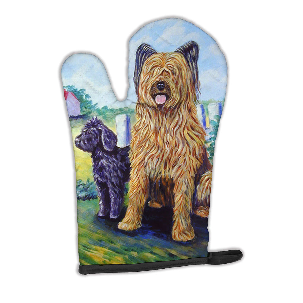 Briard Oven Mitt Heat Resistant Thick Oven Mitt for Hot Pans and Oven, Kitchen Mitt Protect Hands, Cooking Baking Glove