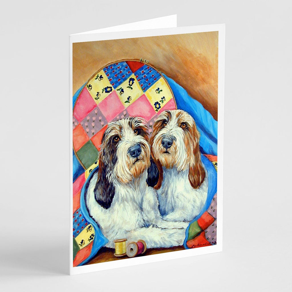 Petit Basset Griffon Vendeen Greeting Cards Pack of 8 Blank Cards with Envelopes Whimsical A7 Size 5x7