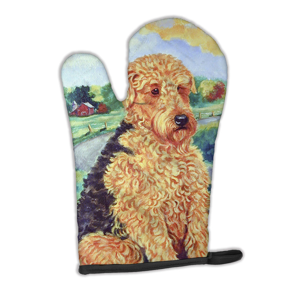 Airedale Terrier Oven Mitt Heat Resistant Thick Oven Mitt for Hot Pans and Oven, Kitchen Mitt Protect Hands, Cooking Baking Glove