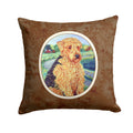 Airedale Terrier Decorative Throw Pillow 14x14 Indoor Outdoor Accent Cushion, Fabric Cover with Insert for Sofa, Bed, Porch & Living Room