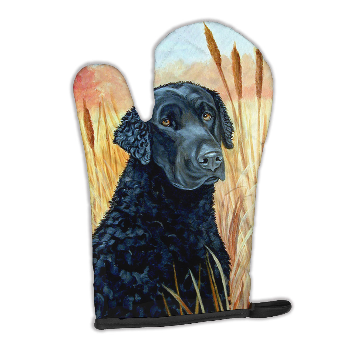 Curly Coated Retriever Oven Mitt Heat Resistant Thick Oven Mitt for Hot Pans and Oven, Kitchen Mitt Protect Hands, Cooking Baking Glove